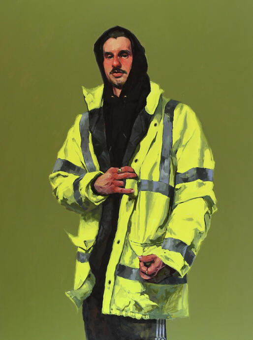 the worker, oil on canvas, 2025