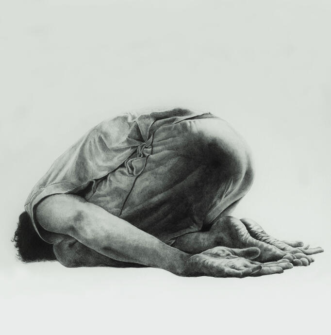 fml, graphite on paper, 2023