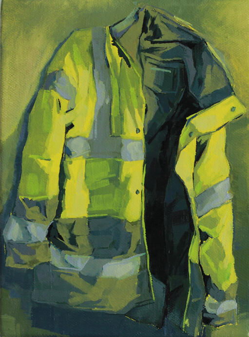 for the uniform, oil on canvas, 2022