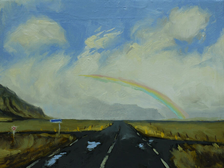 Crossroad, oil on canvas, 2025